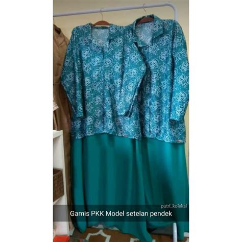 Grosir Seragam  Jual Baju Dress Batik Modern Wanita Motif Elegan - Grosir Seragam