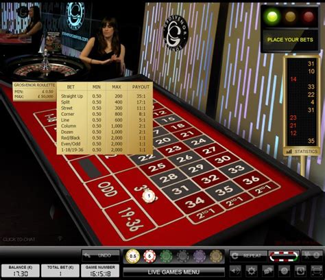 grosvenor casino live roulette