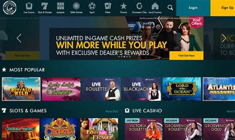 grosvenor online casino offers