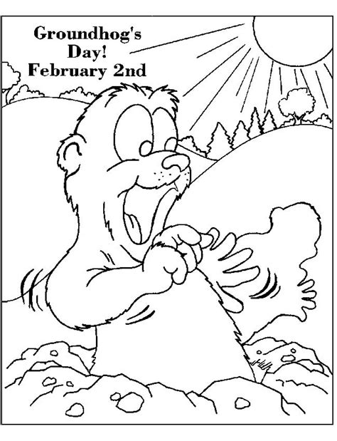 Ground Hog Coloring Page   11 Free Groundhog Day Coloring Pages Lovinghomeschool Com - Ground Hog Coloring Page