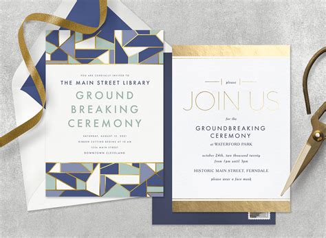 Groundbreaking Ceremony Invitation