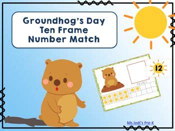 Groundhog 039 S Day Ten Frame Math Worksheet Ten Frame Worksheet First Grade - Ten Frame Worksheet First Grade
