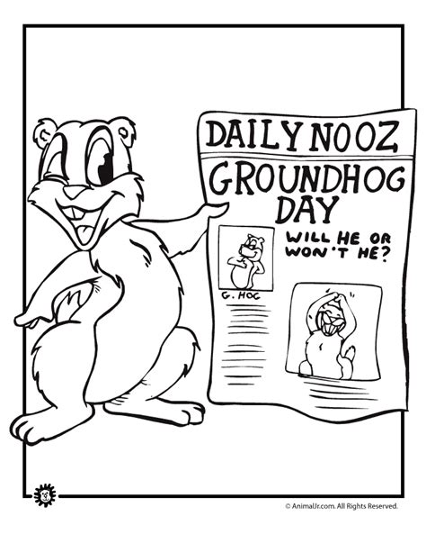 Groundhog Day Coloring Pages Woo Jr Kids Activities Groundhog Day Coloring Pages - Groundhog Day Coloring Pages