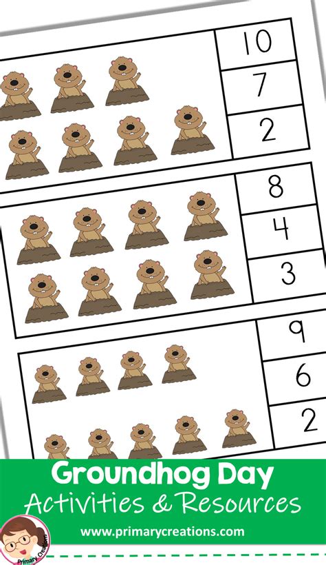 Groundhog Day Math Worksheet For Kids Twinkl Usa Groundhog Day Math Worksheets - Groundhog Day Math Worksheets
