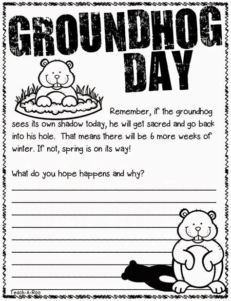 Groundhog Day Worksheets Worksheetsgo Worksheet Of Groundhog  Preschool - Worksheet Of Groundhog, Preschool