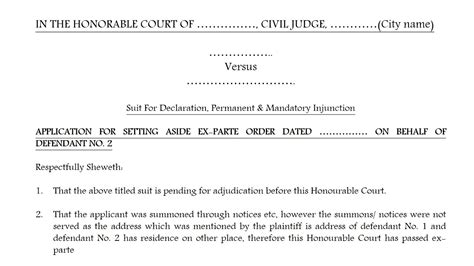 grounds+for+setting+aside+ex-parte+decree Indian Case Law