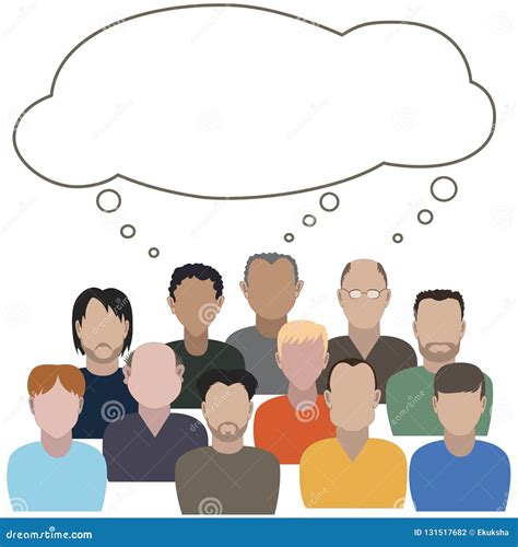 Group Of People Thinking Clip Art