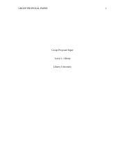 Full Download Group Proposal Paper Example For Liberty University 