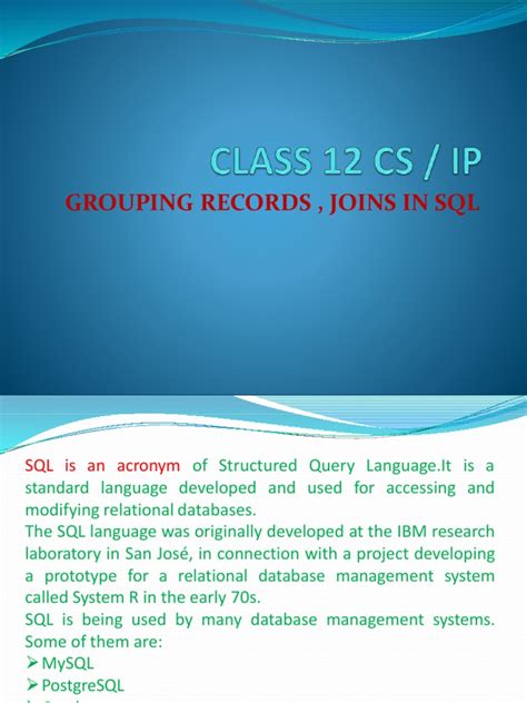 grouping records in sql