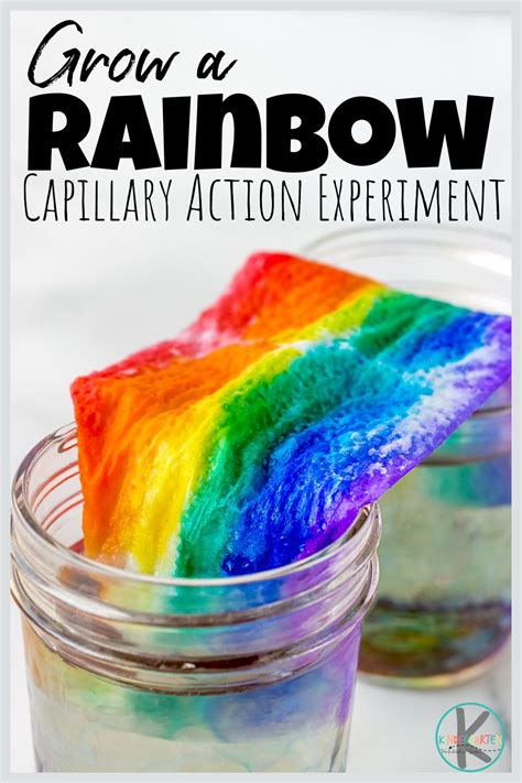 Grow A Rainbow Capillary Action Experiment For Kids Capillary Action Science Experiment - Capillary Action Science Experiment
