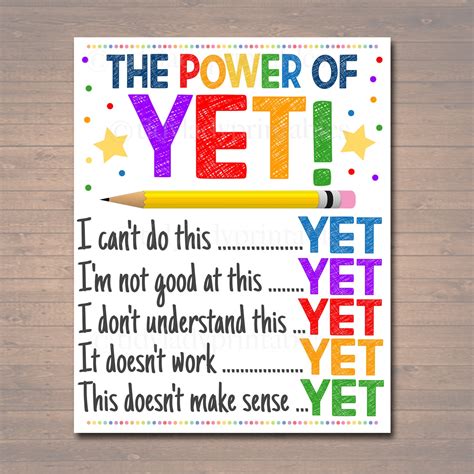 Growth Mindset The Power Of Yet The Brown The Power Of Yet Worksheet - The Power Of Yet Worksheet