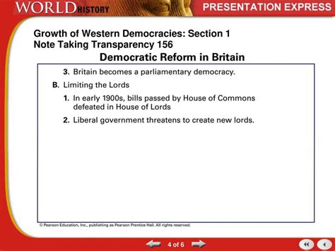 Download Growth Of Western Democracies Chapter 23 Section 1 Note Taking Study Guide 