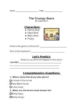 Download Grumpy Bear Teaching Activities 