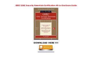 gsec giac security essentials certification all in one exam guide