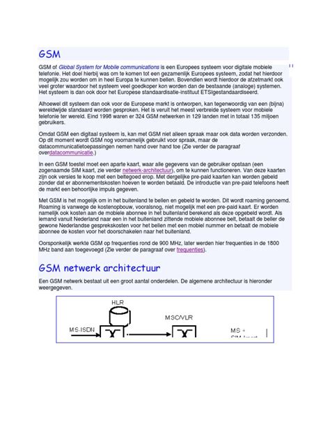 gsm netwerk