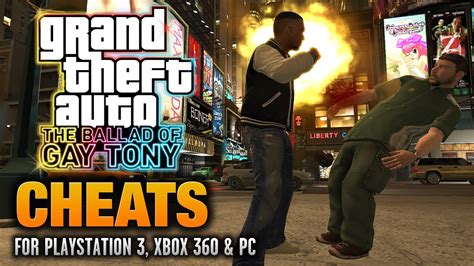 gta ballad of gay tony cheat code