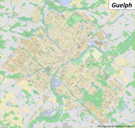 Guelph Ontario Map