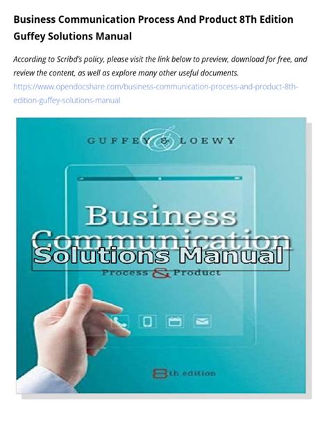 Guffey 8th Edition