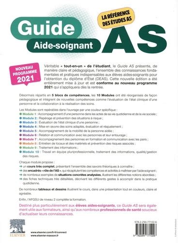 Guide As Aide Soignant Modules 1 A 8
