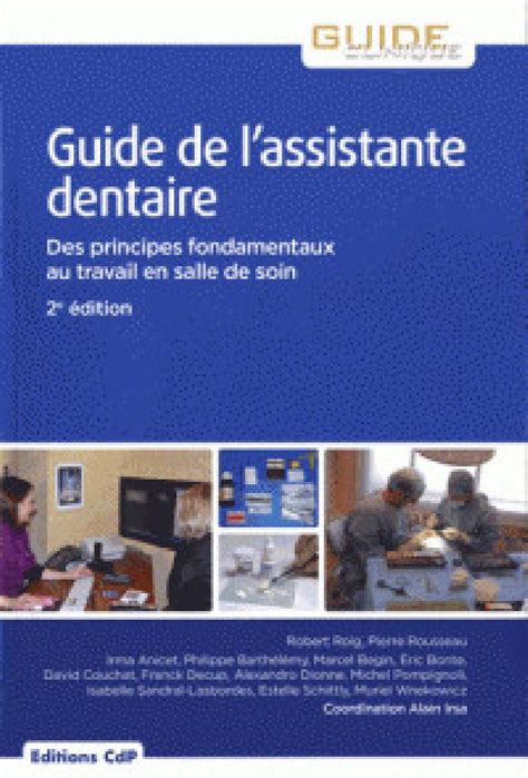 guide de l assistante dentaire des principes fond