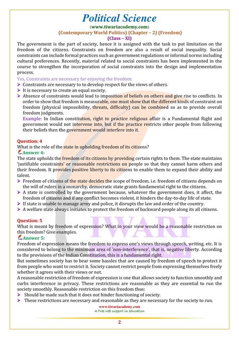 Guide For Pol Science Class 12