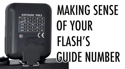 Guide Number Flash Photography