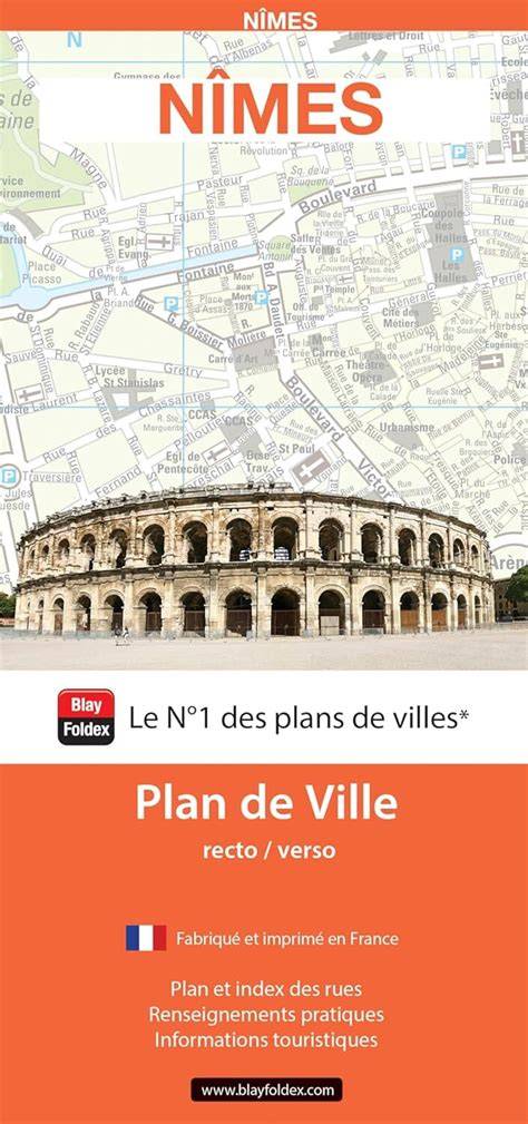 guide plan plans gard nimes ales bagnols sur ceze