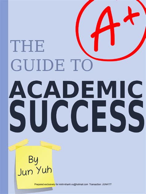 Guide To Academic Success Jun Yuh