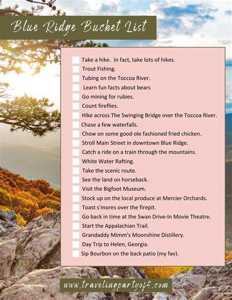 guide to the blue ridge parkway