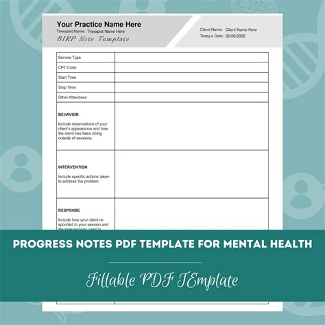 Read Guide Mental Health Progress Notes Template 