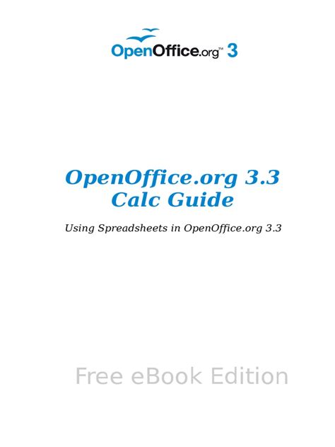 Download Guide Open Office Calc 