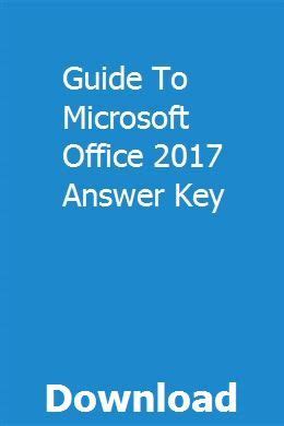 Read Guide To Microsoft Office 2010 Answer Key 
