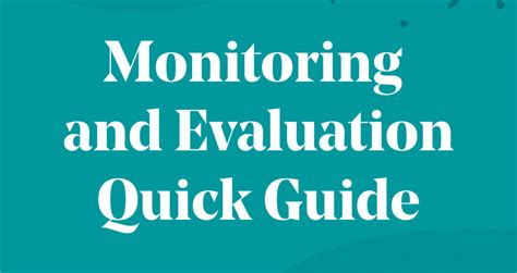 Read Guide To Monitoring And Evaluating 