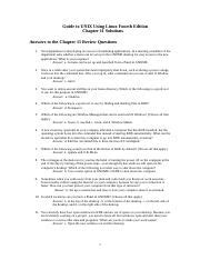 Full Download Guide To Unix Using Linux Chapter 11 Review Questions 