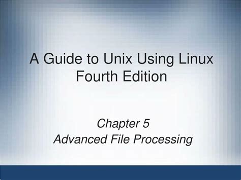 Download Guide To Unix Using Linux Chapter 4 Review Answers 