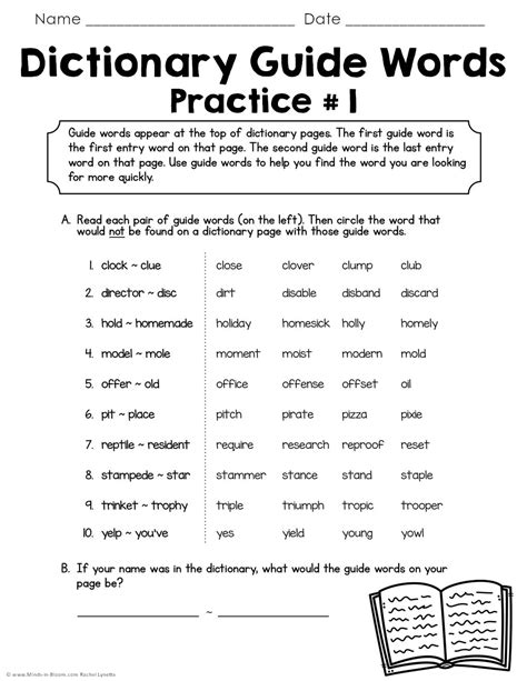 Full Download Guide Word Worksheets 4Th Grade 