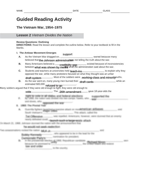 Guided Activity 19 2 The American Vision