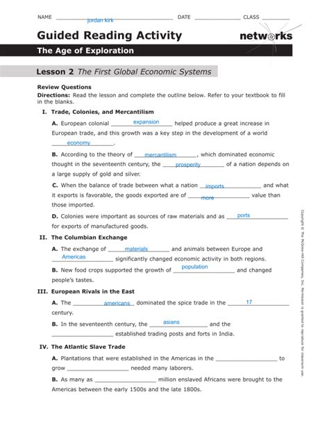 Guided Reading Activity 14 1 Europe In Crisis The Wars Of Religion