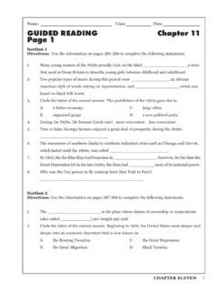 Guided Reading Chapter 11 Section 3 Answers War At Home