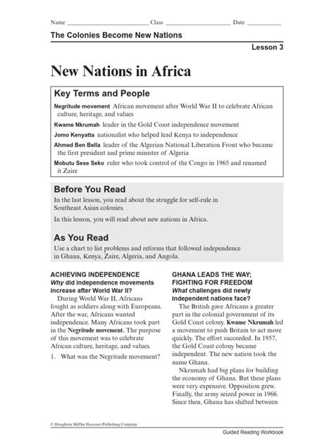 Guided Reading Two Nations On Edge Answer Key