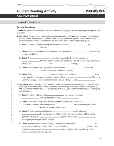 Read Guided Activity 9 4 