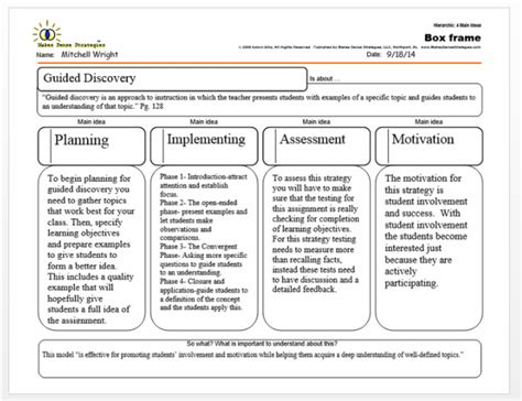 Read Online Guided Discovery Learning Lesson Plan Kindergarten 