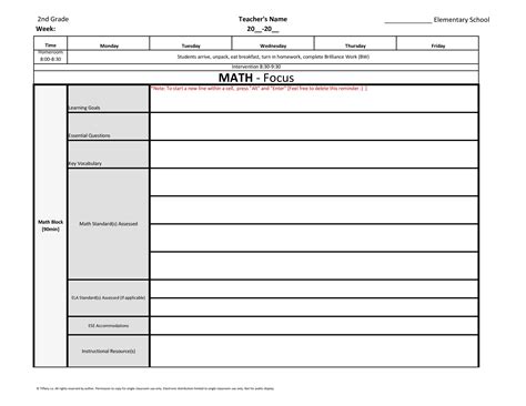 Full Download Guided Lesson Plan Template 2Nd Grade 