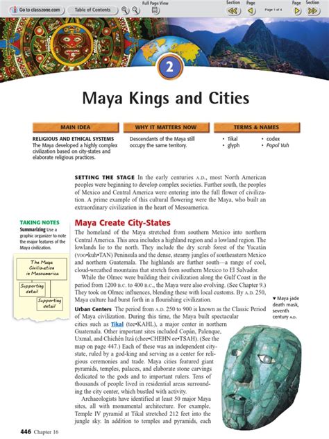 Full Download Guided Maya Kings And Cities Answer Key 