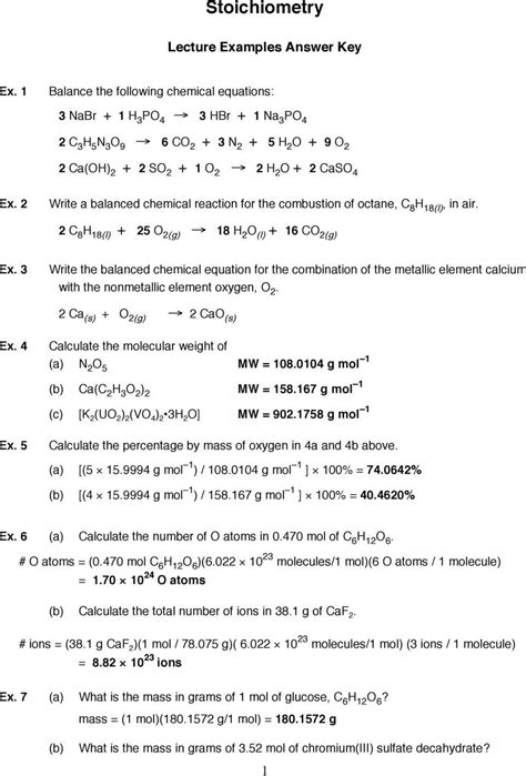 Read Guided Practice Problems 11 Stoichiometry 