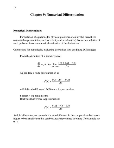 Read Online Guided Project 9 Numerical Differentiation Answers 