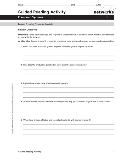 Read Guided Reading Activity 1 4 Economic Theories Answers 