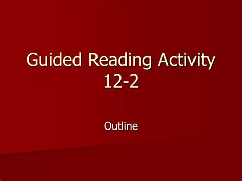 Read Guided Reading Activity 12 2 
