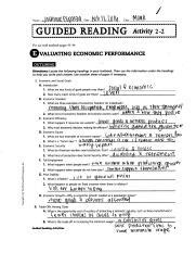 Full Download Guided Reading Activity 2 Evaluating Economic Performance Answers 