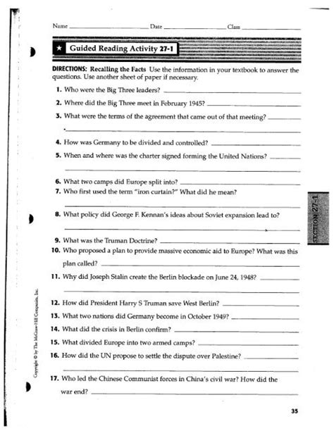 Read Online Guided Reading Activity 21 1 